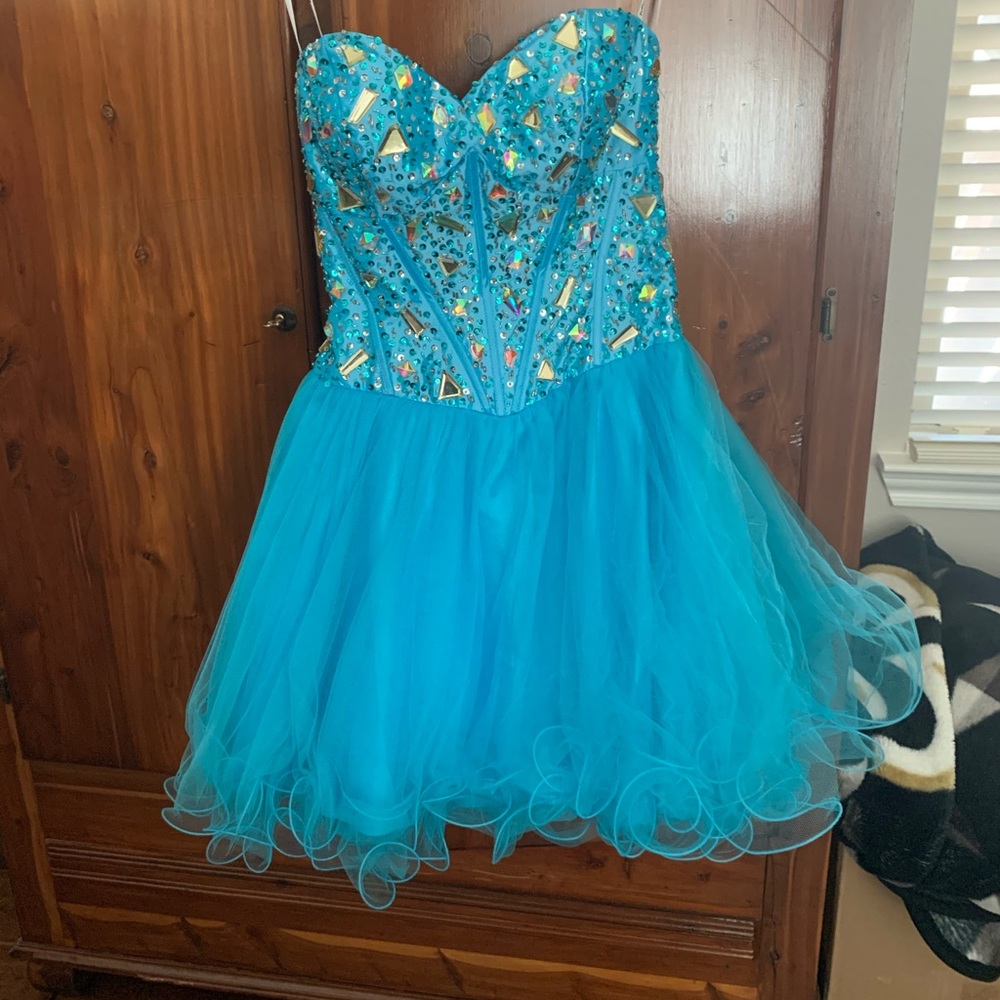 FLASH SALE!! Blue Short Formal dress